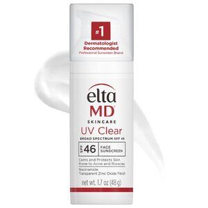 EltaMD UV Clear Face Sunscreen SPF 46 – 1.7 oz Pump – New  Unused – Exp. 2/28